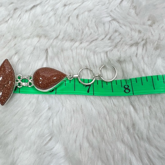 Goldstone 925 Large Pendant & Bracelet - Picture 8 of 9